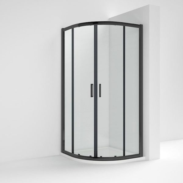 Nuie Pacific Black Profile Quadrant Shower Enclosure - Image 3