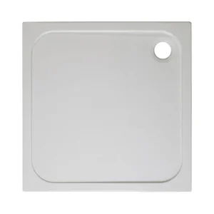 Crosswater Square 45mm Low Level Stone Resin Shower Tray with Waste