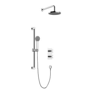 Heritage Salcombe Concealed Thermostatic Shower with Fixed Head and Flexible Kit   Chrome