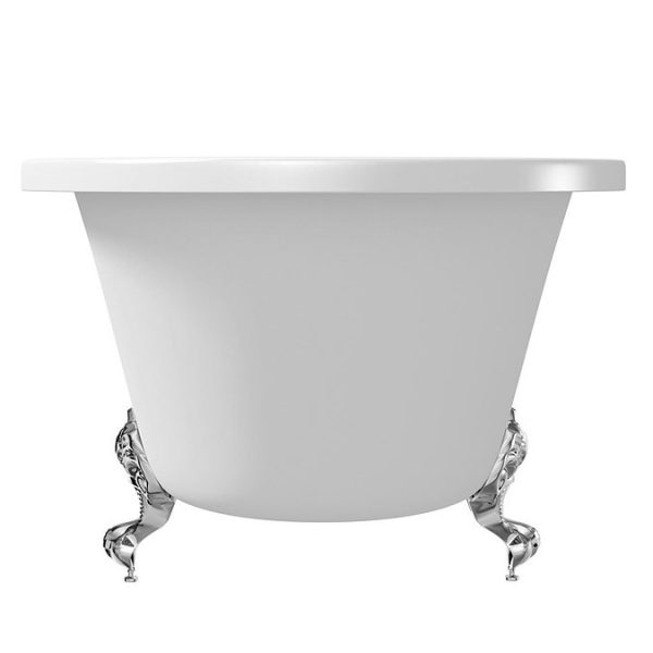 Orchard Dulwich 1710 x 780mm Freestanding Single Ended Bath with Chrome Ball Claw Feet - Image 2