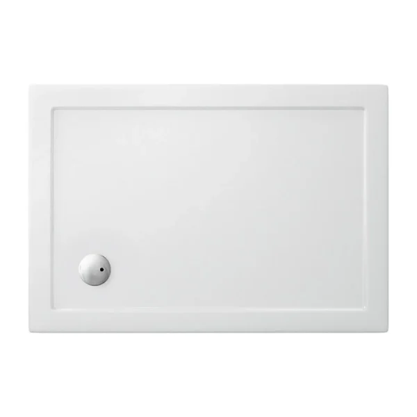 Crosswater   Rectangular Low Profile Acrylic Shower Tray with Waste   Various Size Options