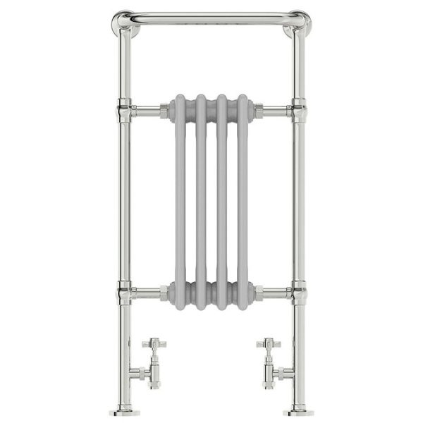 The Heating Co. Santa Fe 952 x 479mm Traditional Satin Grey Radiator - Image 5