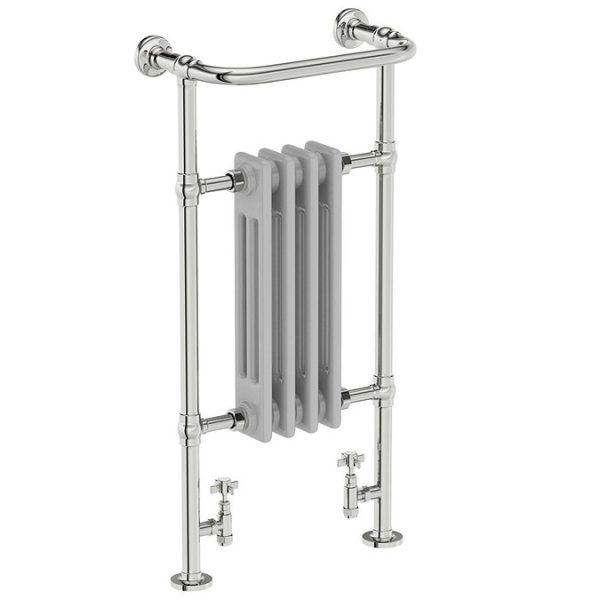 The Heating Co. Santa Fe 952 x 479mm Traditional Satin Grey Radiator - Image 3