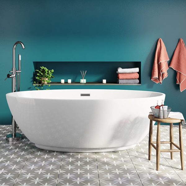 Orchard Eden Freestanding Bath Shower Mixer   Chrome - Image 4