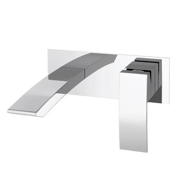 Summit Chrome Wall Mounted Basin Mixer Tap