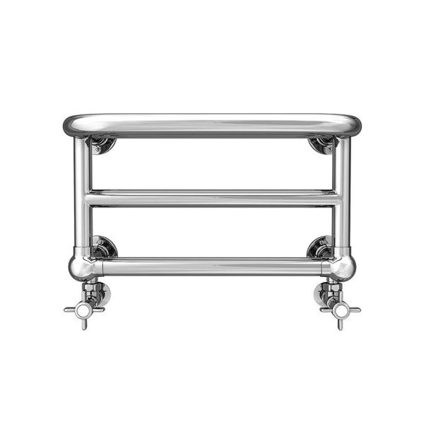 Chatsworth Traditional 300 x 500mm Chrome Heated Towel Rail Shelf - Image 4