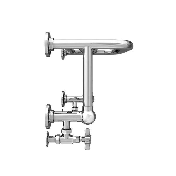 Chatsworth Traditional 300 x 500mm Chrome Heated Towel Rail Shelf - Image 2