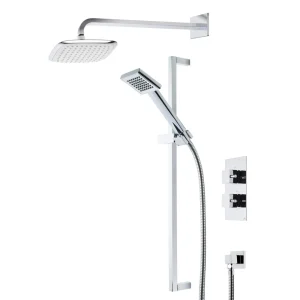 Roper Rhodes Event Square Dual Function Shower System with Fixed Shower Head