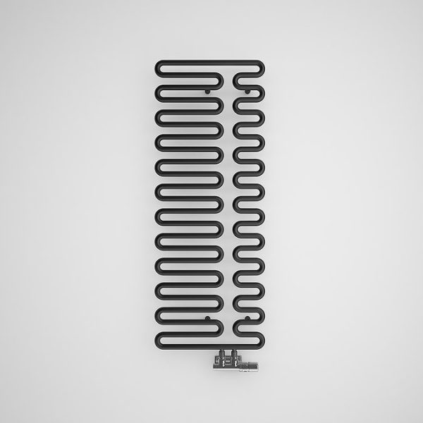 Terma Swale Metallic Black Heated Towel Rail 1244 x 465mm - Image 3