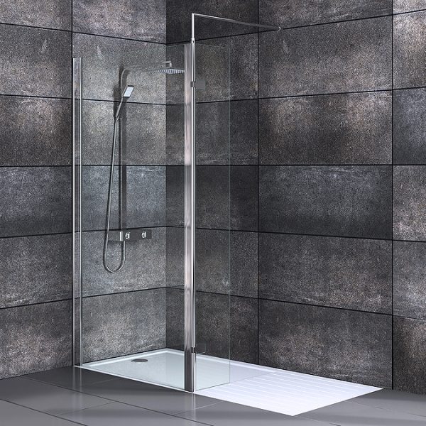 Nova 1400 x 900 Wet Room (800mm Screen, Return Panel + Tray) - Image 4