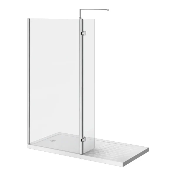 Nova 1600 x 800 Wet Room (900mm Screen, Return Panel + Tray)