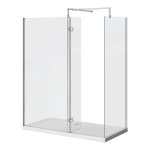 Nova 1400 x 800 Wet Room (inc. Screen, Side Panel + Return Panel with Tray)