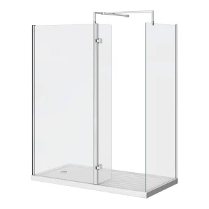Nova 1700 x 800mm Wet Room (inc. Screen, Side Panel + Return Panel with Tray)