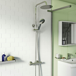 Orchard Eden Chrome Round Thermostatic Exposed Shower System
