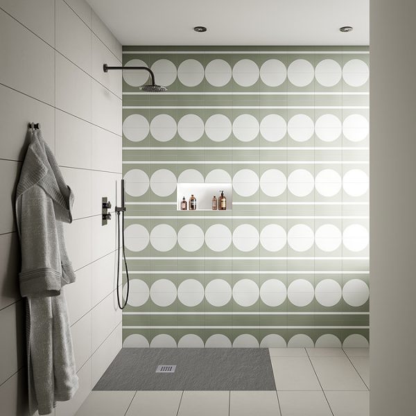 Imperia 1200 x 800mm Graphite Slate Effect Rectangular Tray + Chrome Waste - Image 6