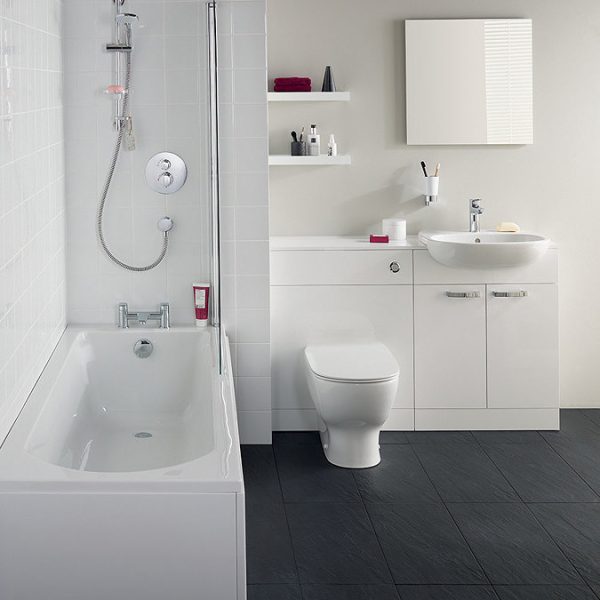 Ideal Standard Tesi 1600 x 700mm 0TH Single Ended Idealform Bath - Image 3