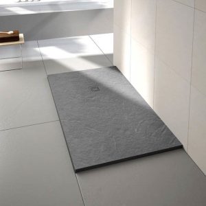 Merlyn Truestone Rectangular Shower Tray   Fossil Grey