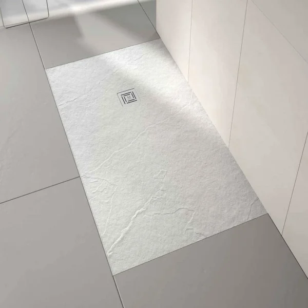 Merlyn Truestone Rectangular Shower Tray   White