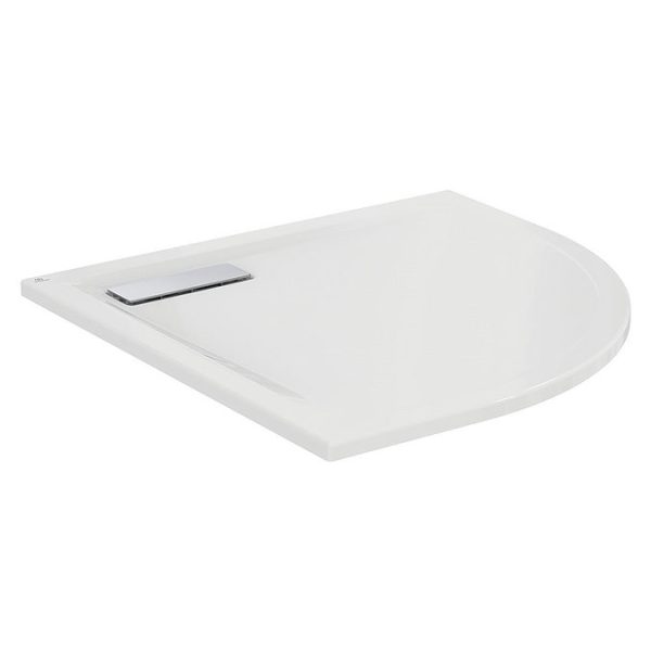 Ideal Standard Gloss White Ultraflat New Quadrant Shower Tray + Waste - Image 3
