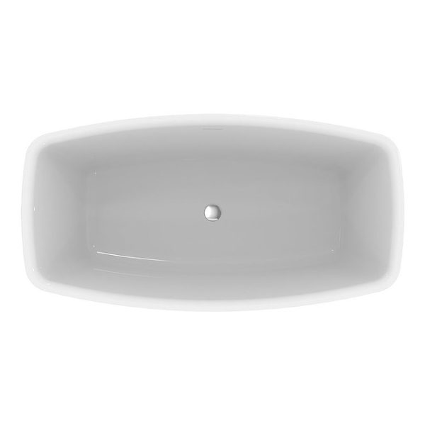 Ideal Standard Adapto 1550 x 800mm Freestanding Double Ended Bath with Clicker Waste - Image 2