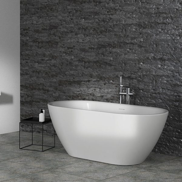 Ideal Standard Adapto 1550 x 750mm Oval Freestanding Double Ended Bath with Clicker Waste - Image 2