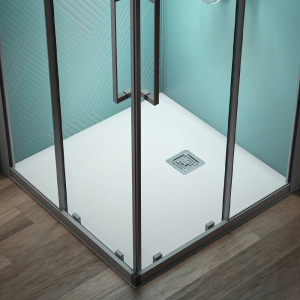 Ideal Standard Pure White Ultra Flat S+ Square Shower Tray + Waste