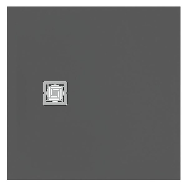 Ideal Standard Concrete Grey Ultra Flat S+ Square Shower Tray + Waste - Image 5