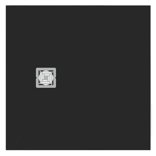 Ideal Standard Jet Black Ultra Flat S+ Square Shower Tray + Waste - Image 5