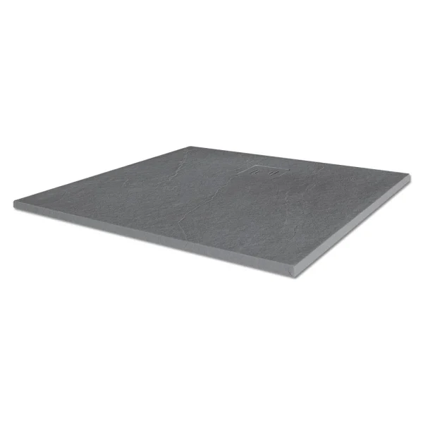 Merlyn Truestone Square Shower Tray   Fossil Grey   900 x 900mm