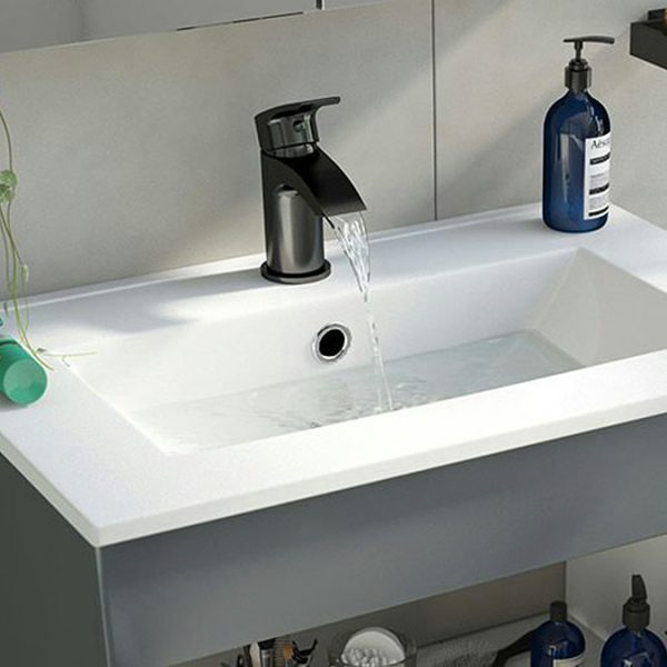 Orchard Derwent Matt Black Mono Basin Mixer with Click Clack Waste - Image 2
