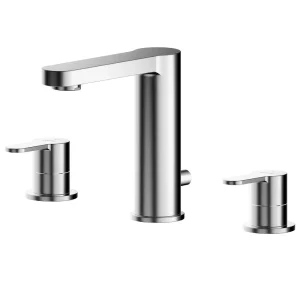 Asquiths Sanctity Deck Mounted Basin Mixer (3TH) With Pop Up Waste