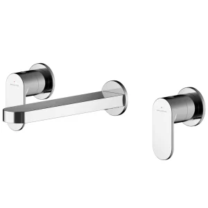 Asquiths Solitude Wall Mounted Basin Mixer (3TH) Without Backplate