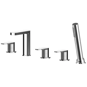 Asquiths Solitude Deck Mounted Bath Shower Mixer (5TH) With Spout