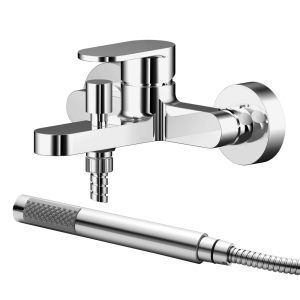 Asquiths Solitude Wall Mounted Bath Shower Mixer with Shower Kit
