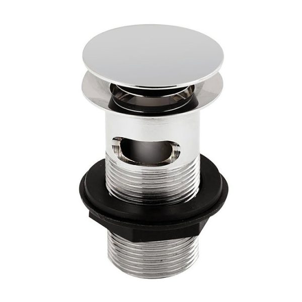 Asquiths Revival Mini Mono Basin Mixer With Push Button Waste - Image 2