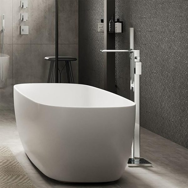Asquiths Tranquil Freestanding Bath Shower Mixer with Shower Kit - Image 2