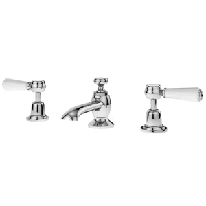 Asquiths Restore Lever 3TH Deck Basin Mixer With Pop up Waste