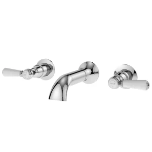 Asquiths Restore Lever 3TH Wall Bath Filler