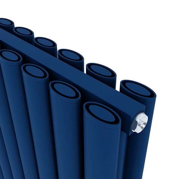 Carisa Tallis Double Panel Textured Navy Blue Aluminum Radiator 1800 x 350mm - Image 2