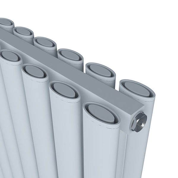 Carisa Tallis Double Panel Textured White Aluminum Radiator 1800 x 350mm - Image 2