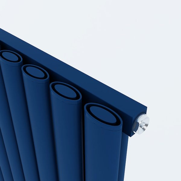 Carisa Tallis Single Panel Textured Navy Blue Aluminum Radiator 1800 x 470mm - Image 2