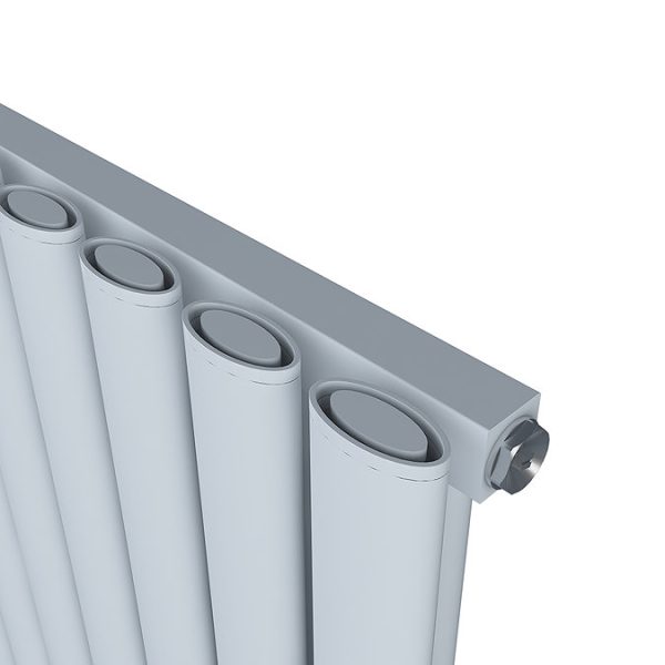 Carisa Tallis Single Panel Textured White Aluminum Radiator 1800 x 350mm - Image 2