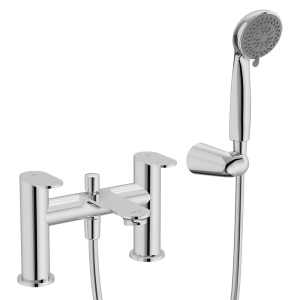 VitrA Tyde Round Bath Shower Mixer with Kit   Chrome