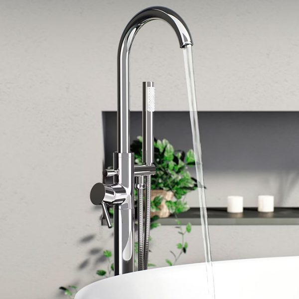 Orchard Eden Freestanding Bath Shower Mixer   Chrome - Image 2