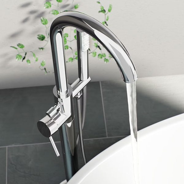 Orchard Eden Freestanding Bath Shower Mixer   Chrome - Image 5