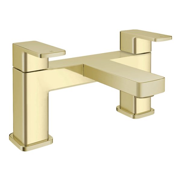 Toreno Modern Brushed Brass Bath Filler Tap - Image 2