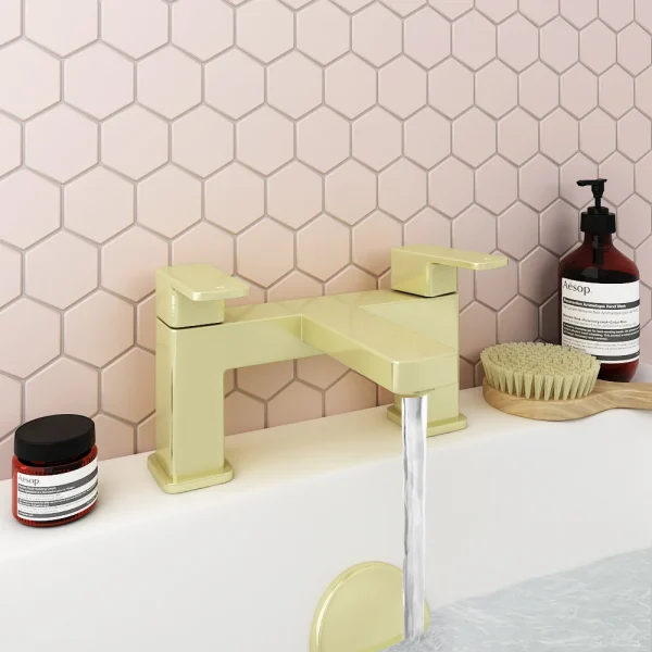 Toreno Modern Brushed Brass Bath Filler Tap
