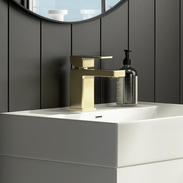 Toreno Brushed Brass Tap Package (Bath + Basin Tap) - Image 3