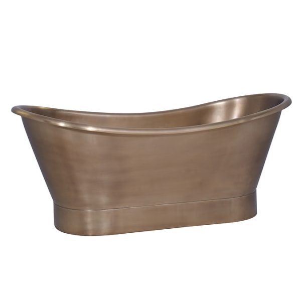 Trafalgar Antique Brass 1700 x 710mm Double Ended Roll Top Slipper Bath - Image 5