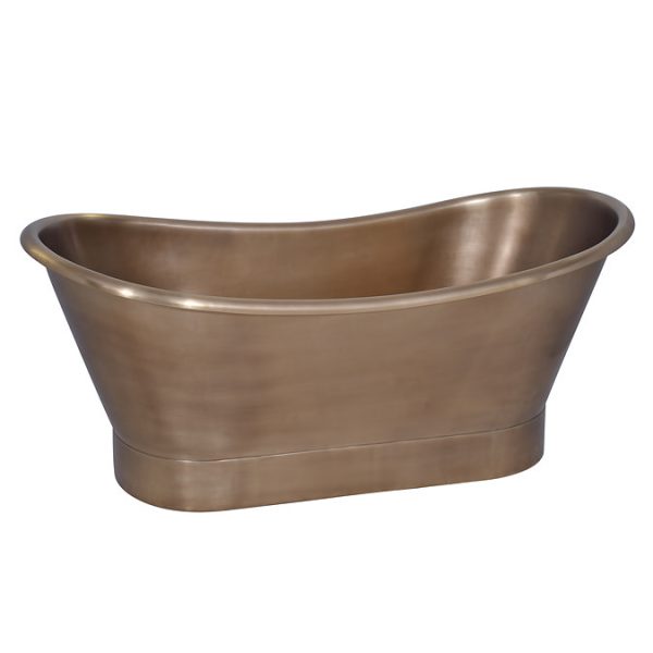 Trafalgar Antique Brass 1700 x 710mm Double Ended Roll Top Slipper Bath - Image 7